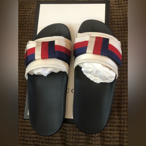 Gucci Satin slides with Sylvie bow - Picture 8 of 14
